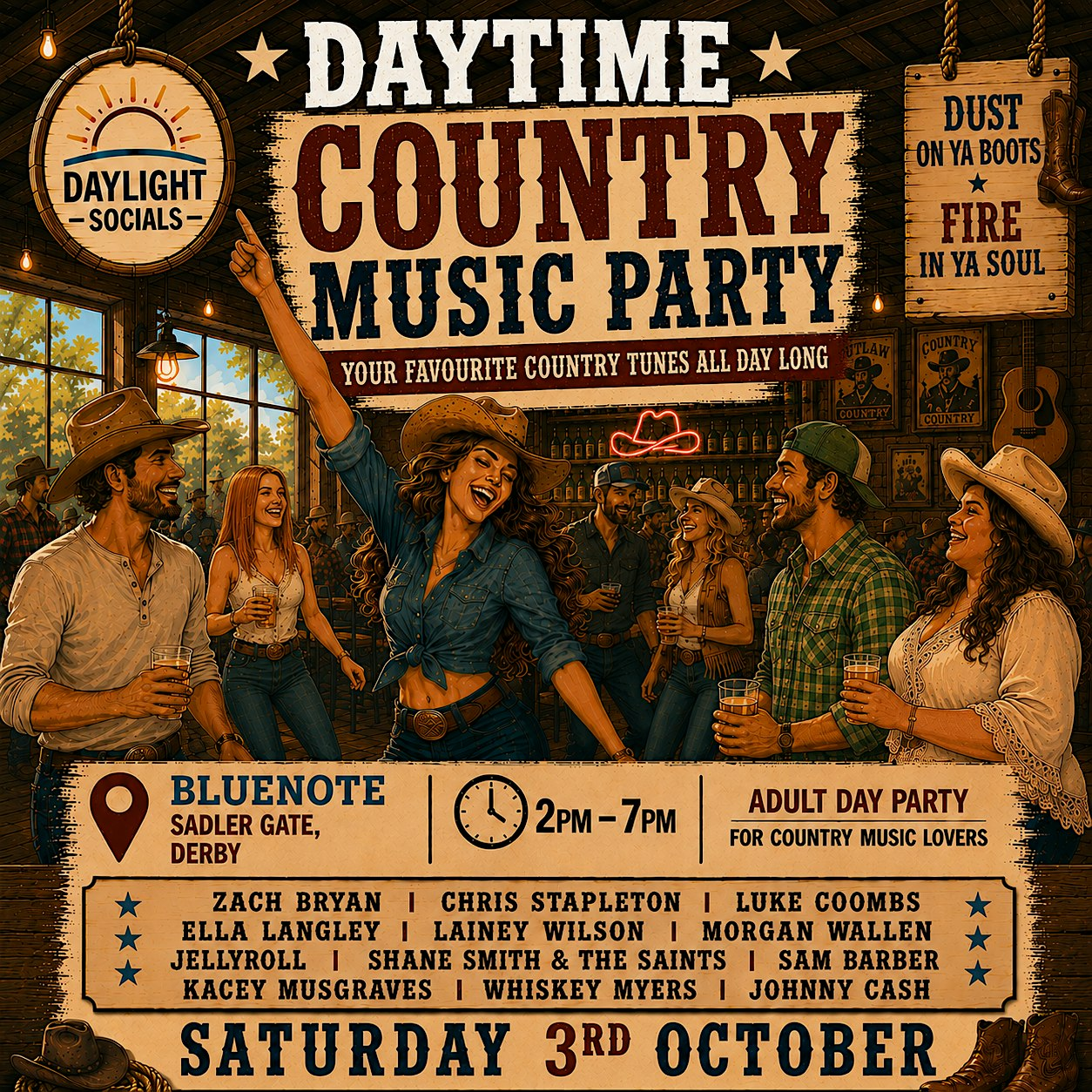 Daytime Country Music Party | The BlueNote