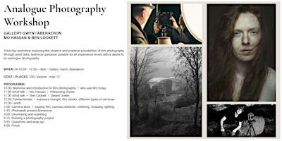 Analogue Photography Workshop | SA46 0JB