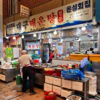 韓国/ソウル【広蔵市場】鱈と白子がたっぷり！テグメウンタン🐟❤️‍🔥