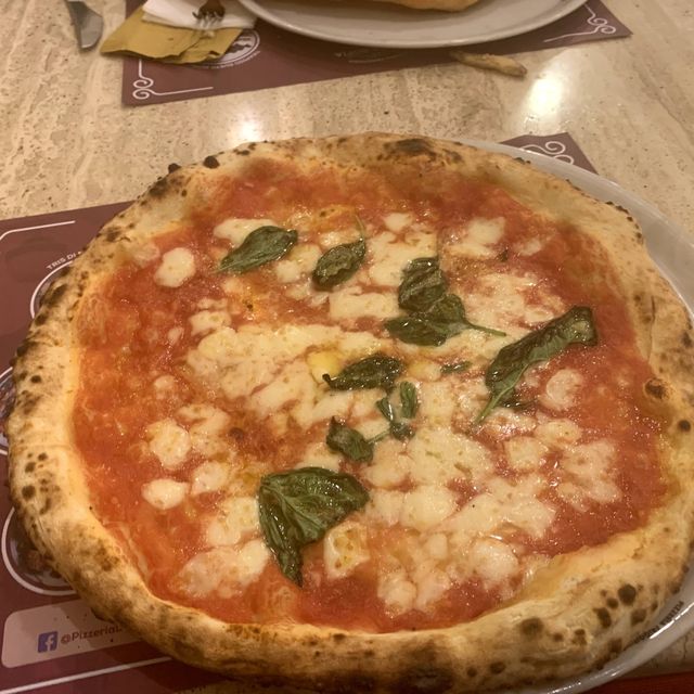Eating pizza at Pizzeria Donna Sofia 
