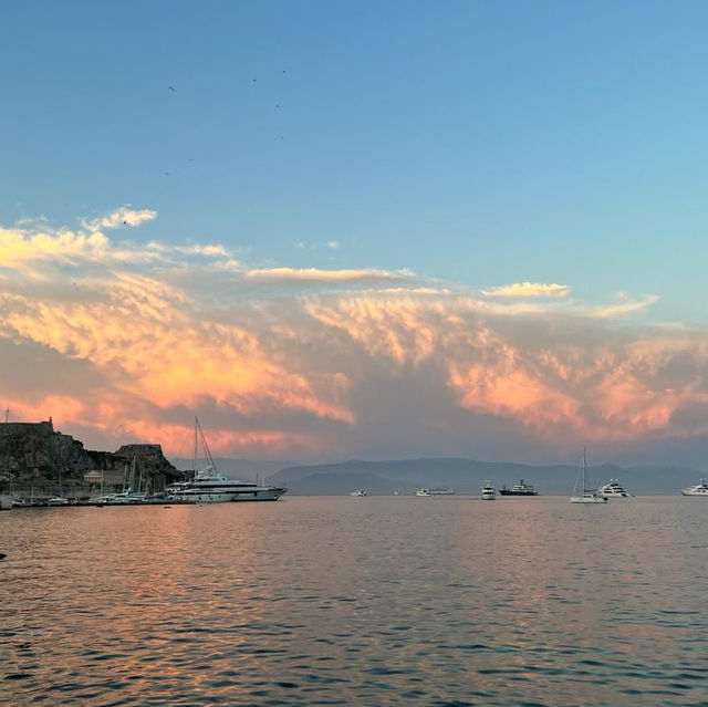 The Marshmallow Sky of Corfu