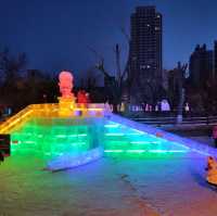 Ice sculptures at Zhongshan Park, Harbin