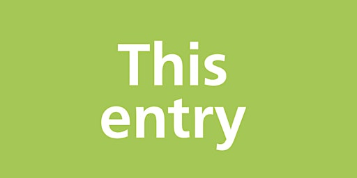 TINO SEHGAL, This entry | Paris Université Club (PUC)