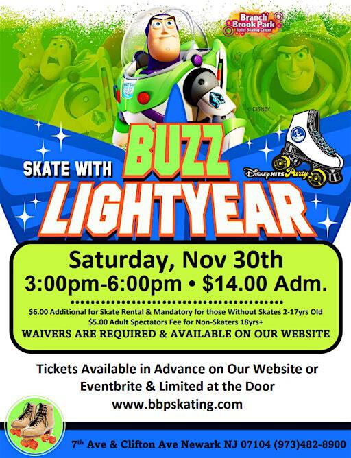 Skate with Buzz | Branch Brook Park Roller Skating Center