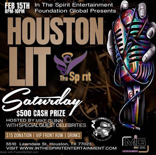 In The Spirit Presents Houston Lit: Spokenword & Music Competition $500 | Community Cultivation Network