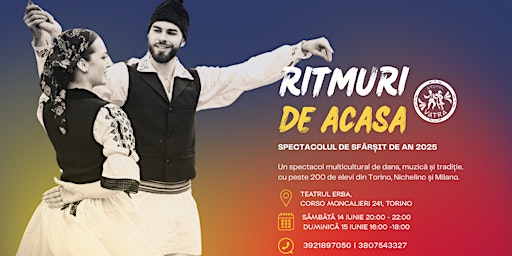 15 iunie RITMURI DE ACASĂ - Spectacole de sfârșit de an 2025 | Teatro Erba