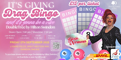 Drag Bingo with Special Guest Dixie Normous | DoubleTree by Hilton Swindon