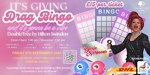 Drag Bingo with Special Guest Dixie Normous | DoubleTree by Hilton Swindon