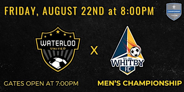 L1ON: Waterloo United Men's vs Whitby FC Men's | RIM Park
