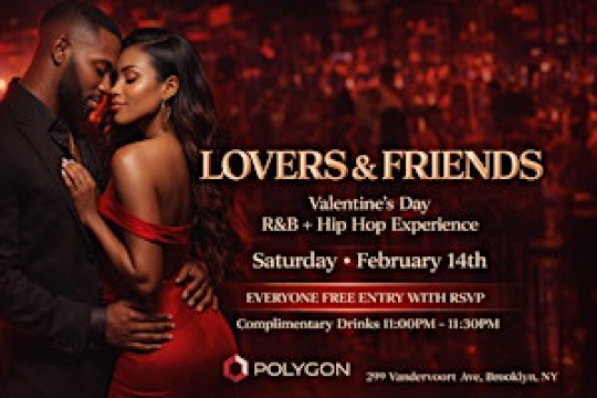 Lovers & Friends Valentines Night Party at Polygon: Free entry with RSVP | Polygon Brooklyn