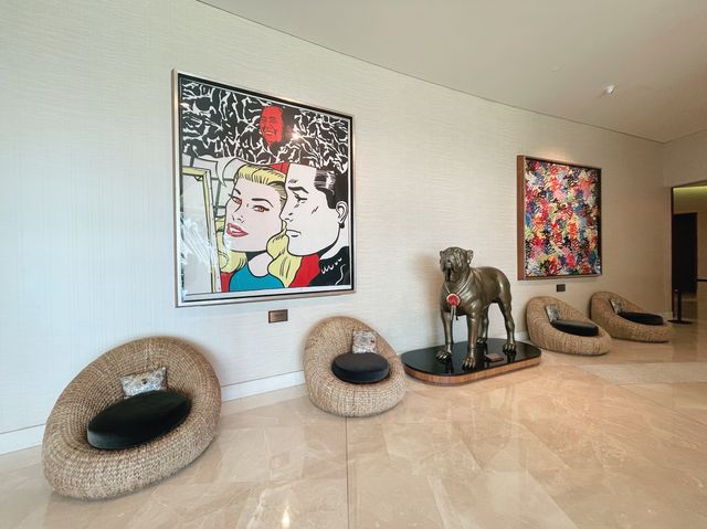 Pop art installations at W Hotel Singapore