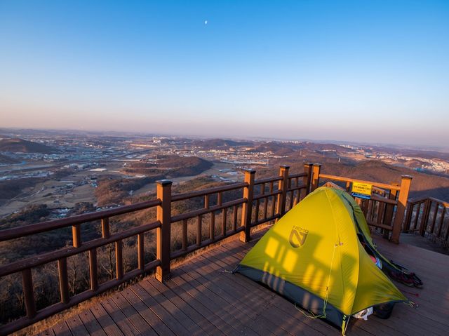 일출과 일몰을 한 눈에 볼 수 있는 화성 태행산