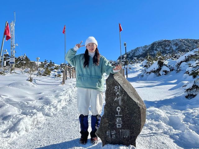 [한라산] 엘사의 세상같던 눈덮힌 윗세오름🗻