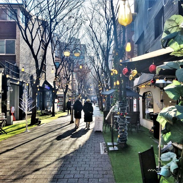 겨울 느낌 가득한 거리, 용인 보정동 카페거리