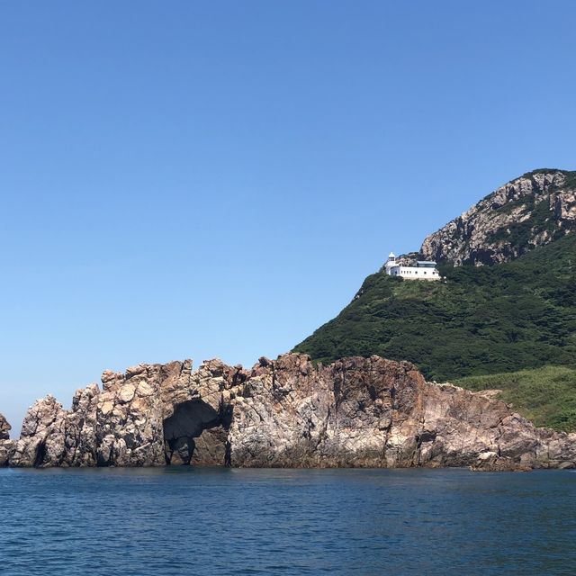 멋진 바다 위 홍도