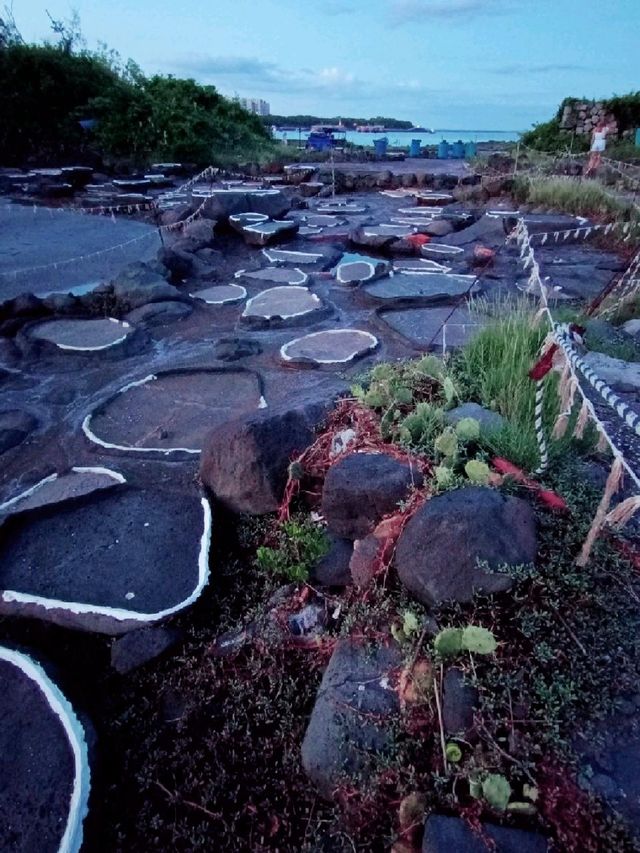 Ancient salty hand polished volcanic stones!