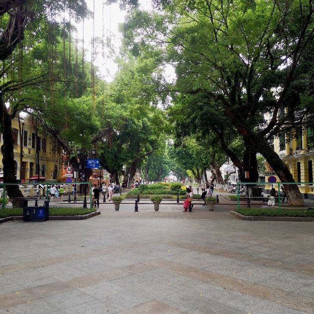 Walking through a European town in China