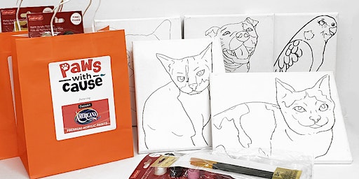 Painting cats on canvas for Feline Friends | Feline Friends of. Sammamish