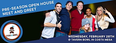 FREE Pre-Season Meet n Greet for adults in Orange County | Tavern+Bowl Costa Mesa