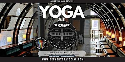 Yoga at Flyte Co Brewing on 38th Ave in the Highlands | FlyteCo Brewing