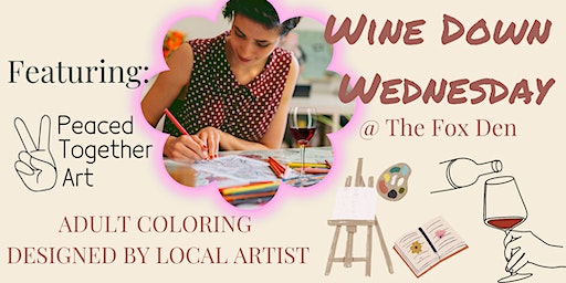 Peaced Together Art - Adult Coloring Night | The Fox Den: No Waste Cafe & Roastery