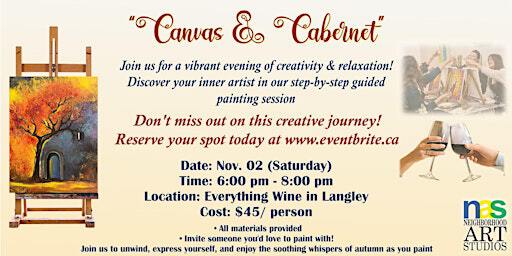 " Canvas and Cabernet" Paint Nite | Everything Wine, Langley Bypass, Langley, BC Canada