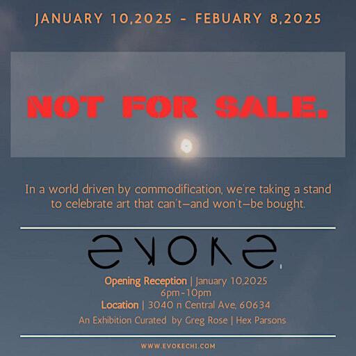Not For Sale. | Evoke Gallery