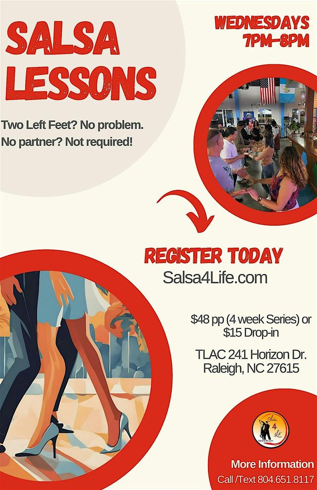 Learn to Dance Salsa - Wednesdays @ TLAC | Triangle Lebanese-American Center