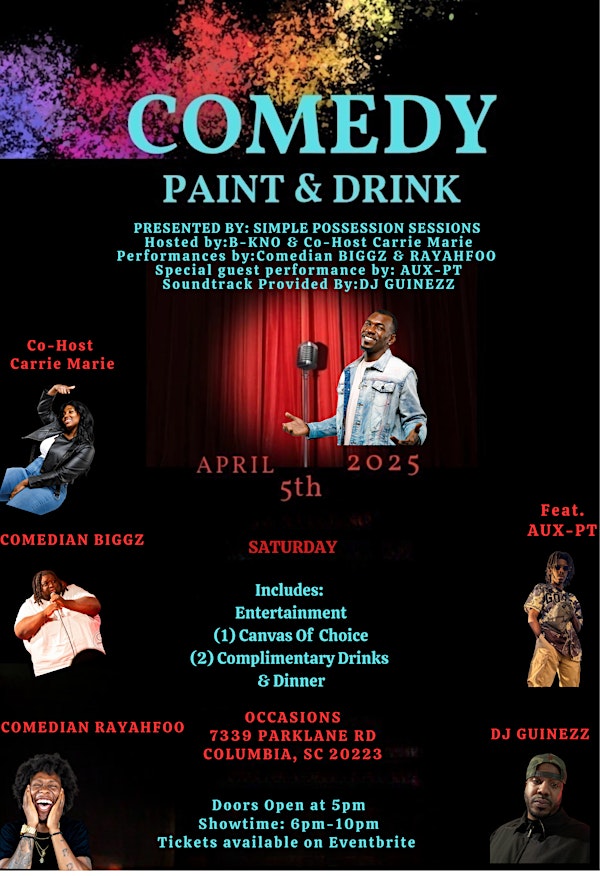 Comedy Paint & Drink | 7339 Parklane Rd