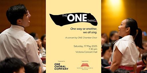 The ONE Thing | Victoria Concert Hall