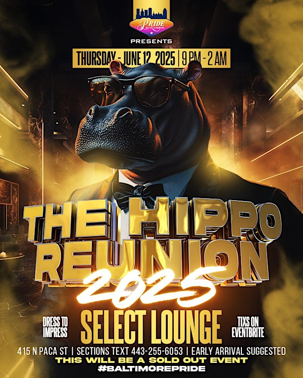 The Hippo Reunion 2025 #BaltimorePride | Select Lounge