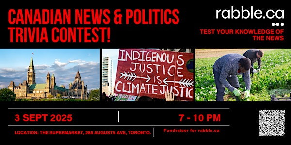 Trivia Night: Canadian News and Politics! | Supermarket Bar and Variety