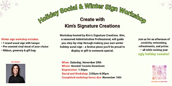 AAP-TCB Holiday Social and Winter Sign Workshop | Novotel Toronto Centre