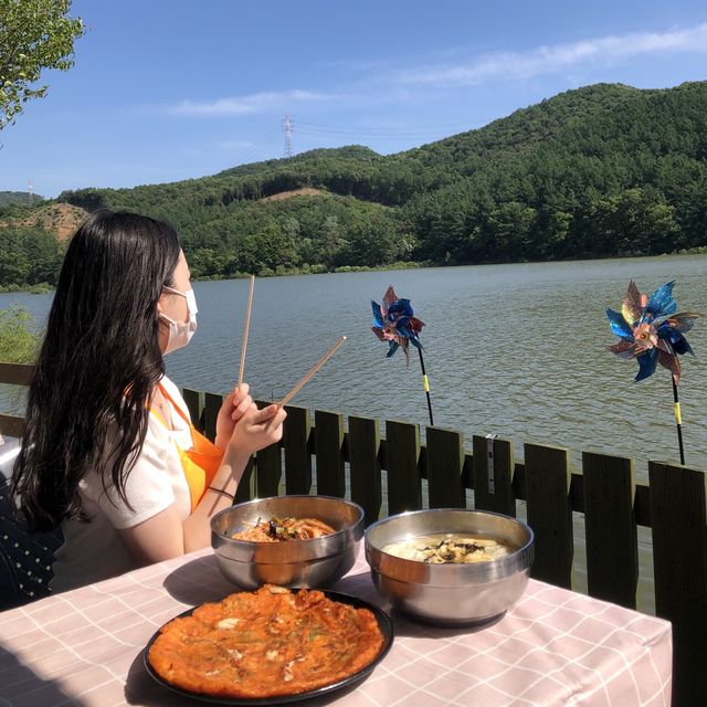 파주 물멍 스팟! 애룡저수지 국수집!