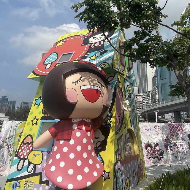 灣仔海旁散步之旅：靚爆Chocolate Rain打卡位！維港海上樂園