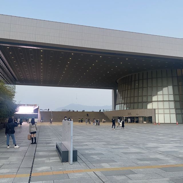 Beautiful view of National Museoum of Korea