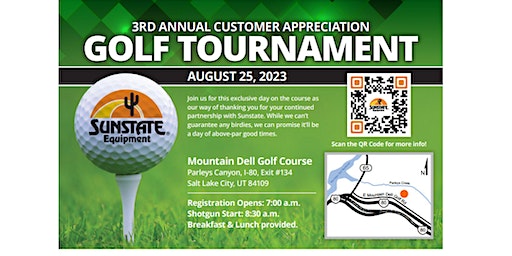 3rd Annual Customer Appreciation Golf Tournament - Salt Lake City | Mountain Dell Golf Course