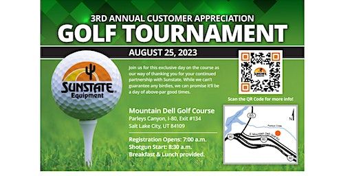 3rd Annual Customer Appreciation Golf Tournament - Salt Lake City | Mountain Dell Golf Course