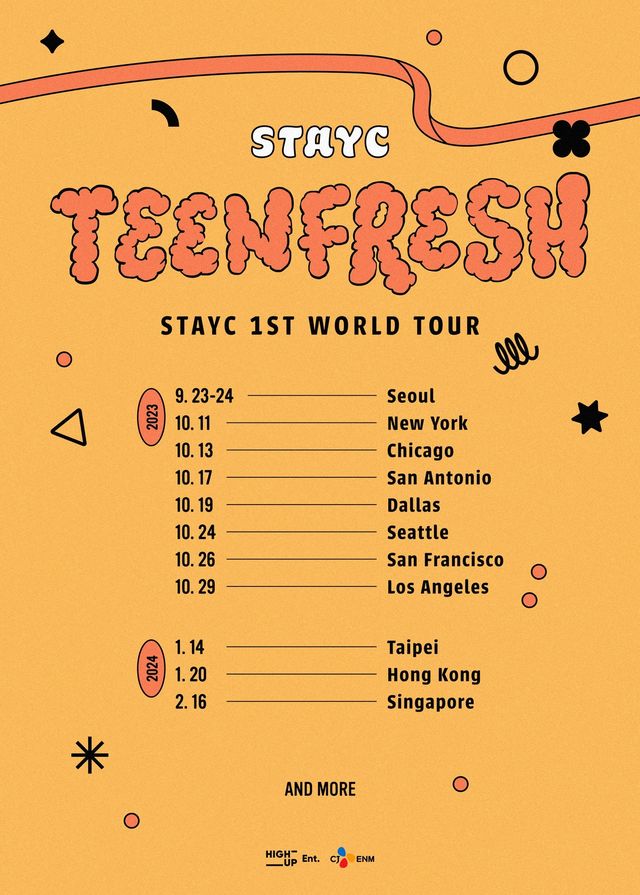 STAYC演唱會2024香港站｜STAYC 1ST WORLD TOUR [TEENFRESH] in Hong Kong | 待定