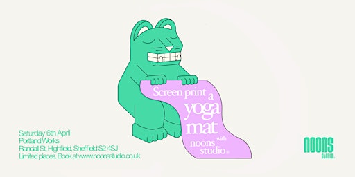 Screen Print a Yoga Mat | Portland Works, Randall Street, Highfield, Sheffield, UK