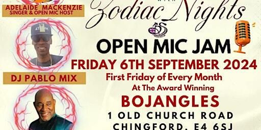 Zodiac Nights & Blessed Souls 1st Fridays Open Mic Night | Bojangles Brasserie