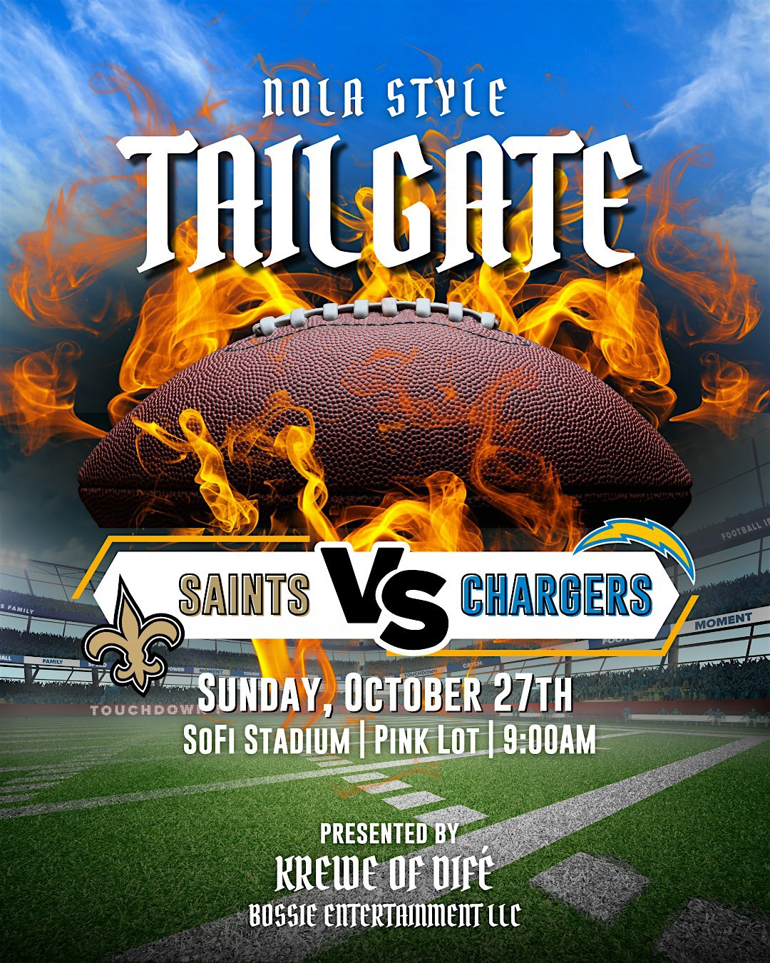 ANNUAL NOLA STYLE TAILGATE - SAINTS VS CHARGERS | SoFi Stadium