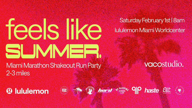 lululemon's Feels Like Summer | Miami Marathon Shakeout Run | lululemon