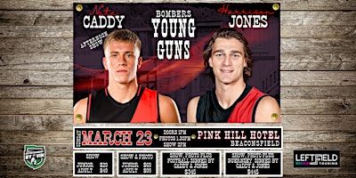 Bombers Young Guns - Caddy, Kako & Jones LIVE in Beaconsfield! | Pink Hill Hotel