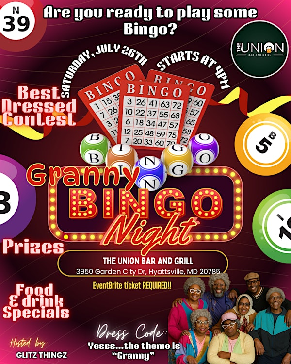Granny Bingo Night✨ | The Union Bar and Grill