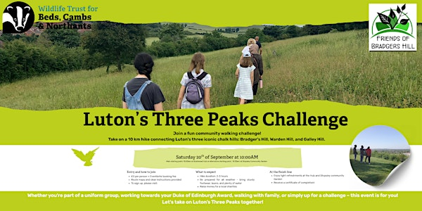 Luton's Three Peaks Challenge | Bushmead Community Hub