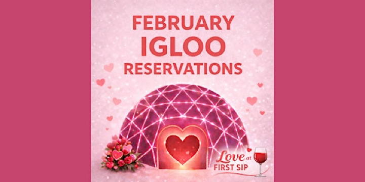 Love at First Sip Igloo Reservation (MAX 4 People) | The Vineyards at Pine Lake