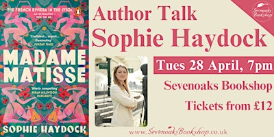Author Talk with Sophie Haydock | Sevenoaks Bookshop