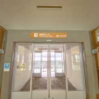 真冬の利尻空港