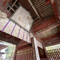 北口本宮冨士浅間神社の随神門と大鳥居